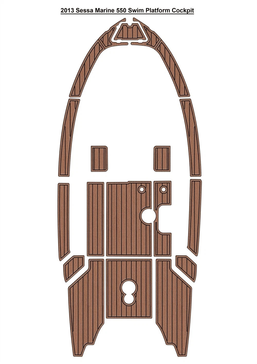EVA Teak Flooring Mat for Sessa Marine 550 (2013)