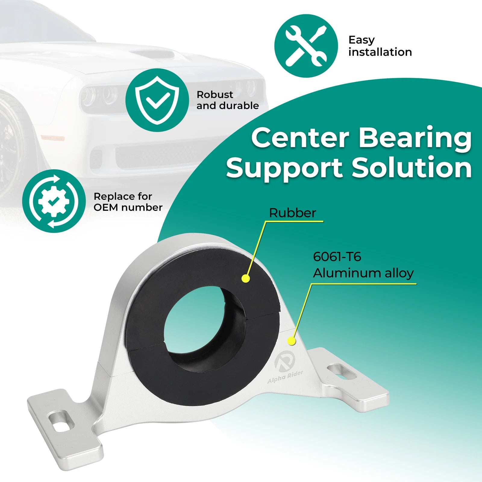 Driveshaft Center Bearing Support for Dodge Charger Challenger (2015–2023)