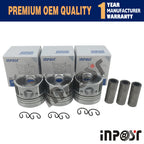 Set of 3 Pistons for Kubota D905 (STD) (16304-2110)