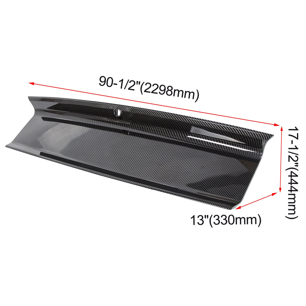 Carbon Fiber Look Trunk Panel Decklid Trim Cover for Ford Mustang (2015–2023)