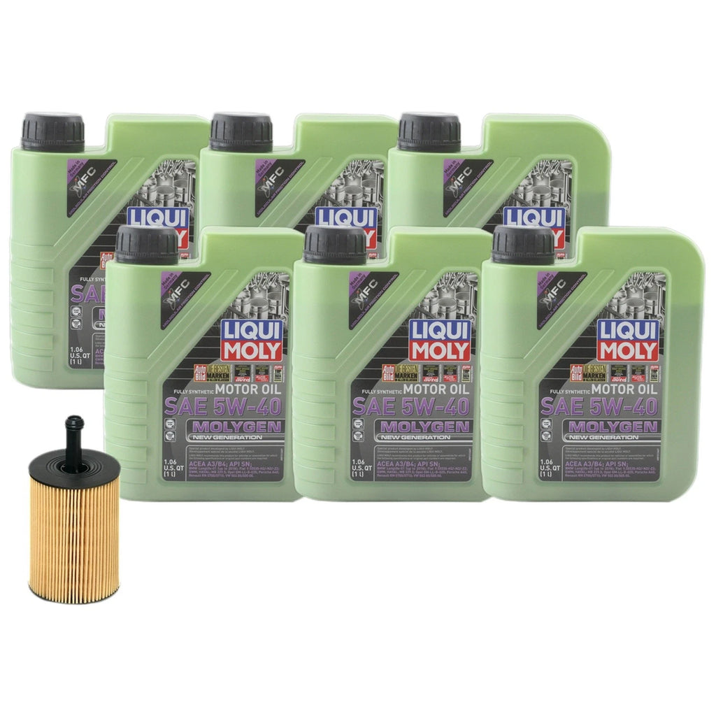 6L Engine Oil Change Kit for Volkswagen Jetta Passat (2011–2021) - Molygen 5W40