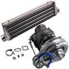 T04E Turbo Kit .63 A/R 74.2 + 27x7x2.5 Intercooler for Universal