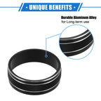 3pcs AC Switch Knob Cover Ring for Jeep Wrangler JK JKU (2011–2018) Black