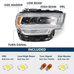 Full LED Headlight for Ram 2500 3500 (2019–2024) Right Side