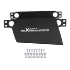 Adjustable Oil Cooler Air Guide Kit for Universal Fit (16-30 Row) Black Aluminum
