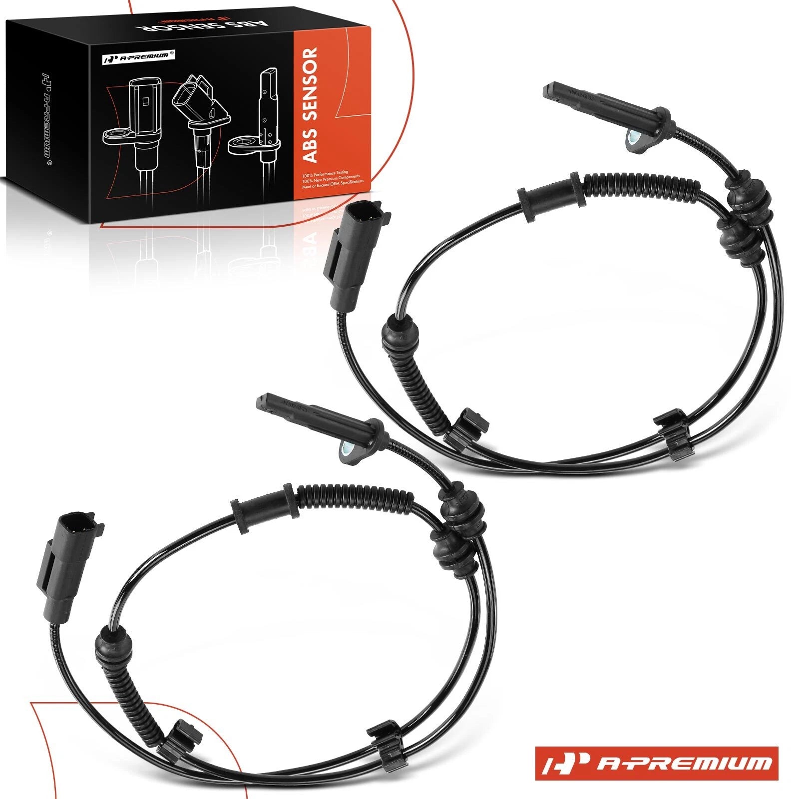 2X Rear ABS Wheel Speed Sensor for Jeep Cherokee (2014)