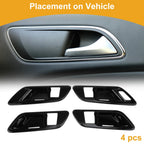 Interior Door Handle Bowl Cover Trim for Toyota Crown (2023–2024) Black