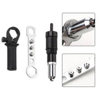 3PCS Riveting Adapter Kit for Power Drill with Various Threaded Heads