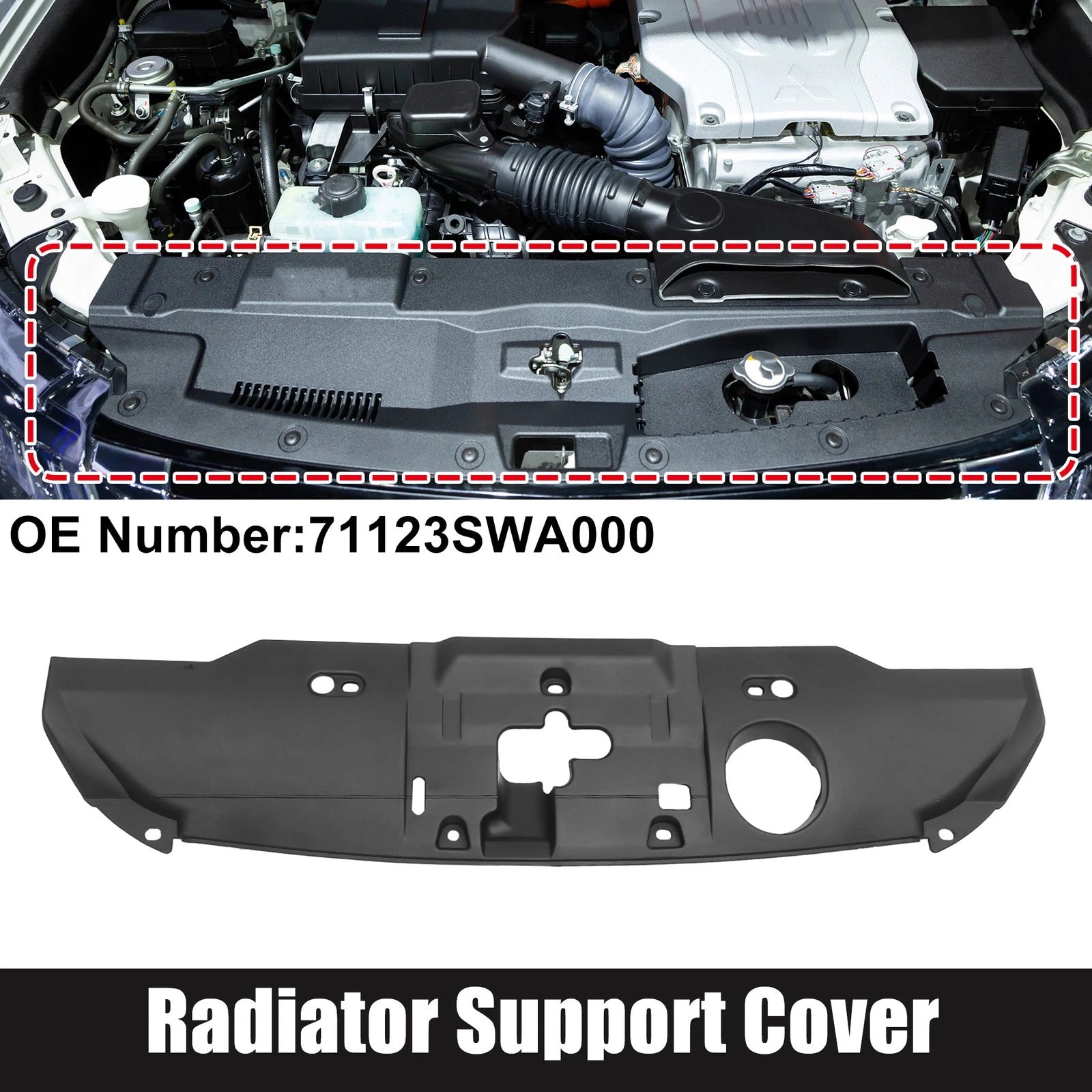 Radiator Support Cover for Honda CR-V EX (2007–2009) No. 71123SWA000