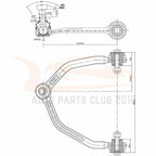 Set of 4 Front Lower Ball Joints for Mercury Cougar & Ford Thunderbird