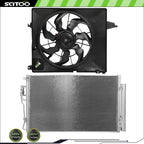 AC Condenser and Cooling Fan Kit for Kia Sorento (2011–2013)