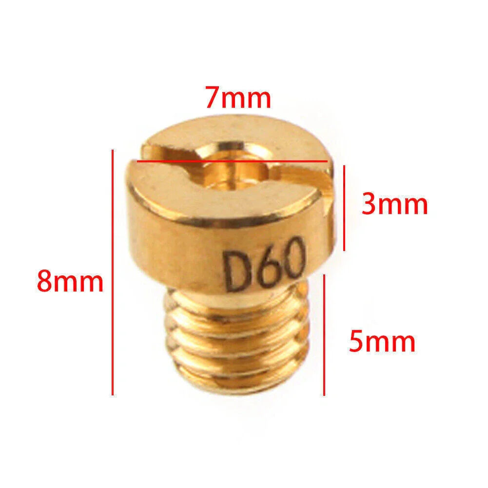 5mm Carburetor Main Jets  #45-#72 for Dellorto Sha Phbg