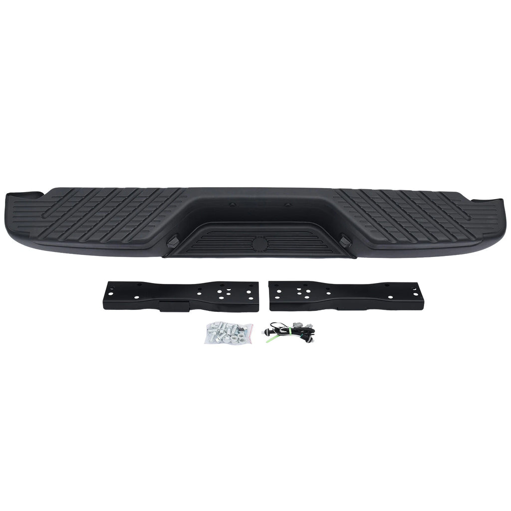 Black Steel Rear Bumper for Nissan Frontier (1998–2004)