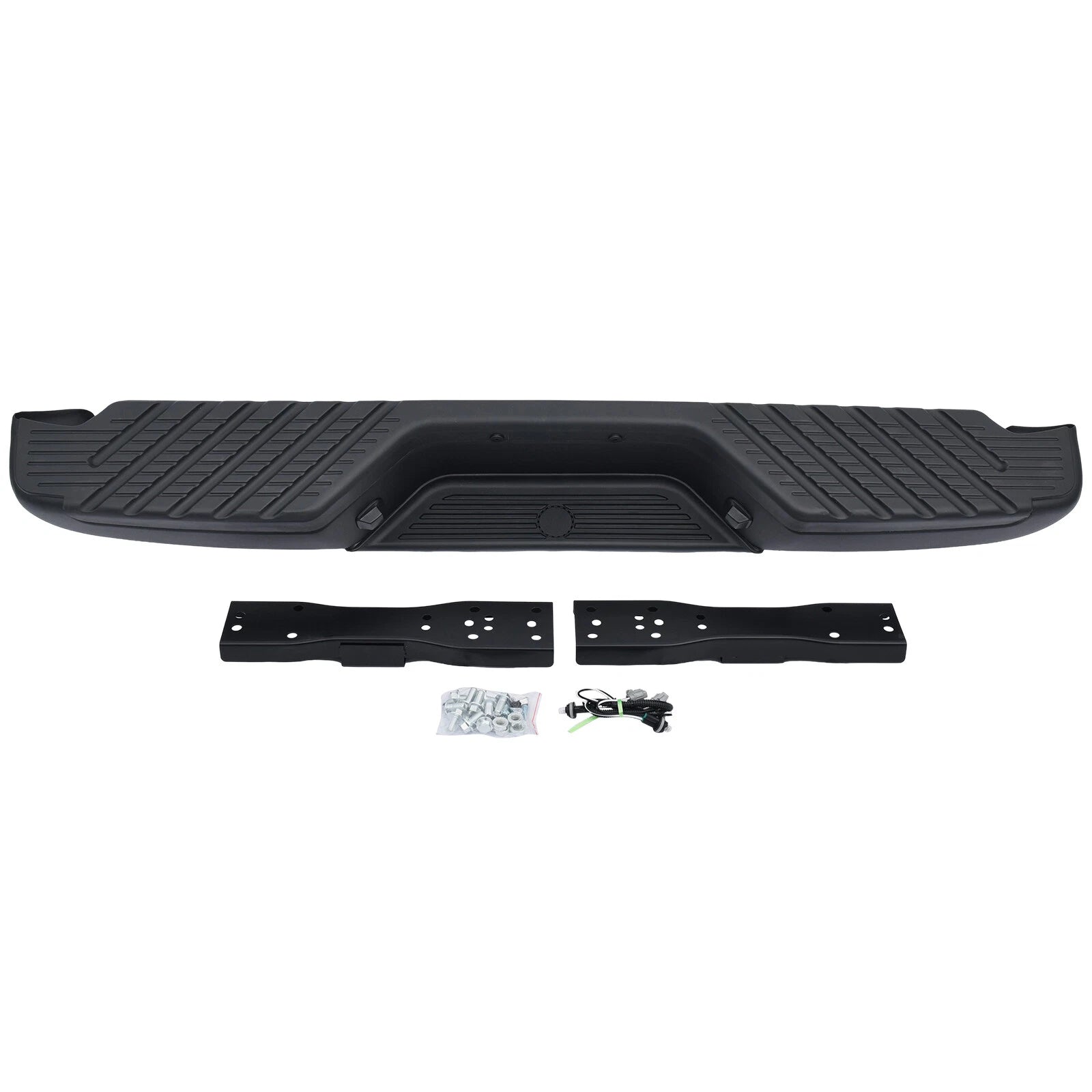 Black Steel Rear Bumper for Nissan Frontier (1998–2004)