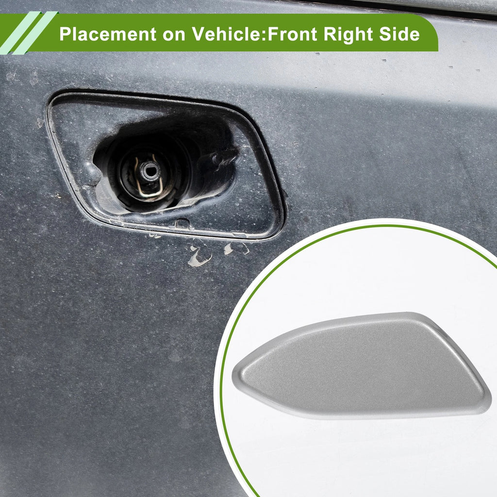 Front Right Washer Nozzle Cover for Toyota RAV4 (2010–2012) 8504442150 Silver Tone