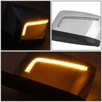 L-Shape Sequential LED Hood Mirrors for Volvo VNL 300 400 760 860 (2018–2021)