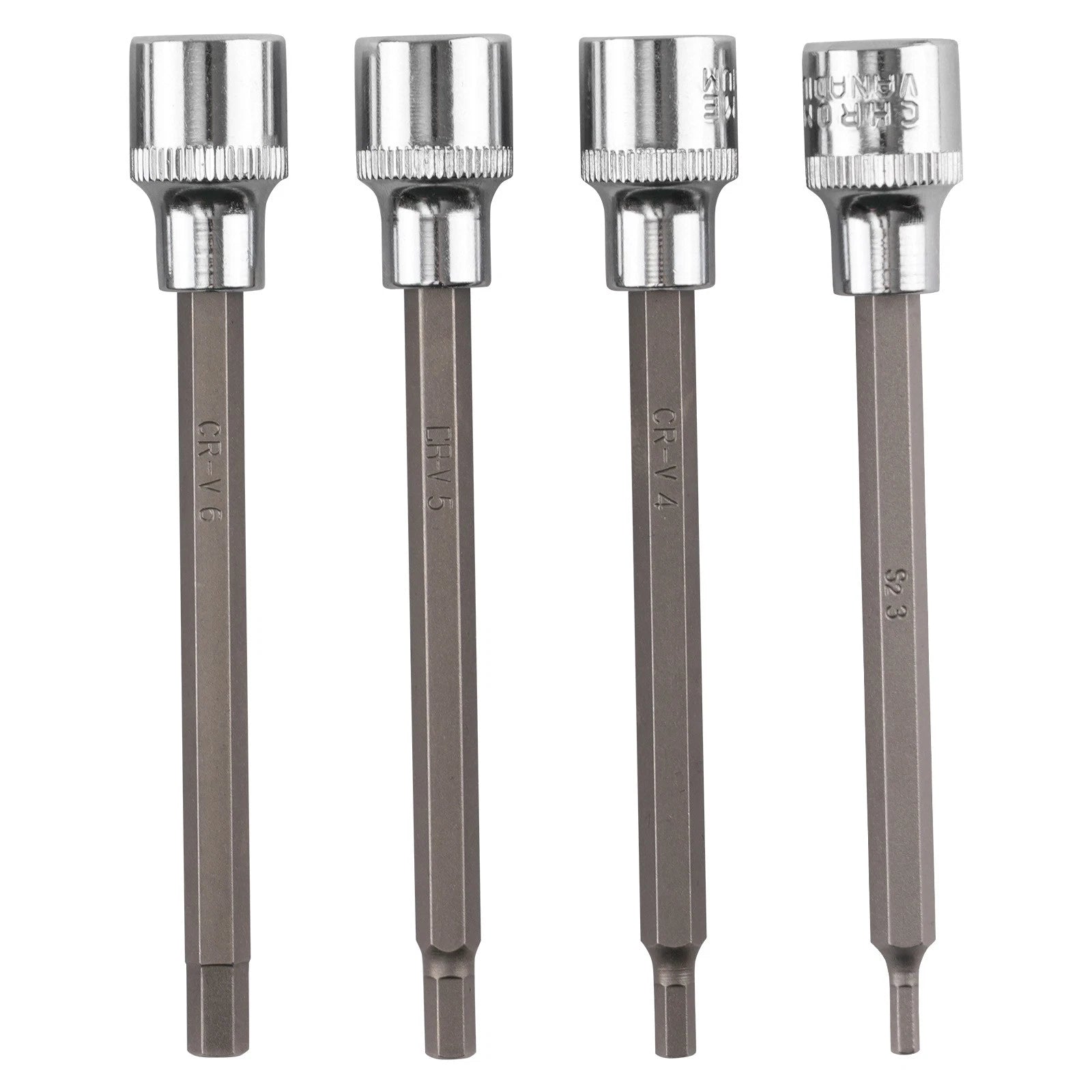 Set of 7 Long Reach Hex Sockets for Metric Vehicles (3-10mm)