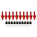 5MM Windshield Spike Bolts for Motorcycle - 10 Pcs Red