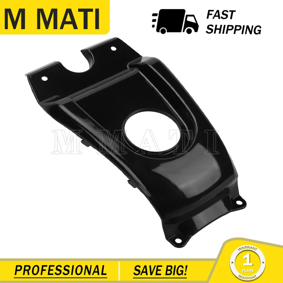 Gas Tank Cover for Honda 400EX (1999–2007) 83700-HN1-000ZC Black Plastic