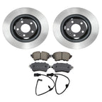 Wagner Rear Rotors & Akebono EURO Ceramic Disc Brake Pads Kit for Audi A5 (2008–2017)