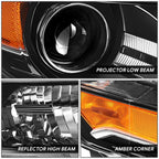 Passenger Side Projector Headlight for Acura TL (2012–2014) - Black Housing