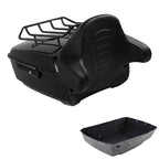 Black King Trunk Backrest Luggage Rack for Harley Touring (2009–2013)