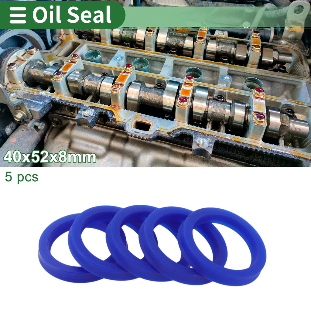 Set of 5 Oil Seal Rotary Shaft Seal 40x52x8mm High Pressure for Various Models