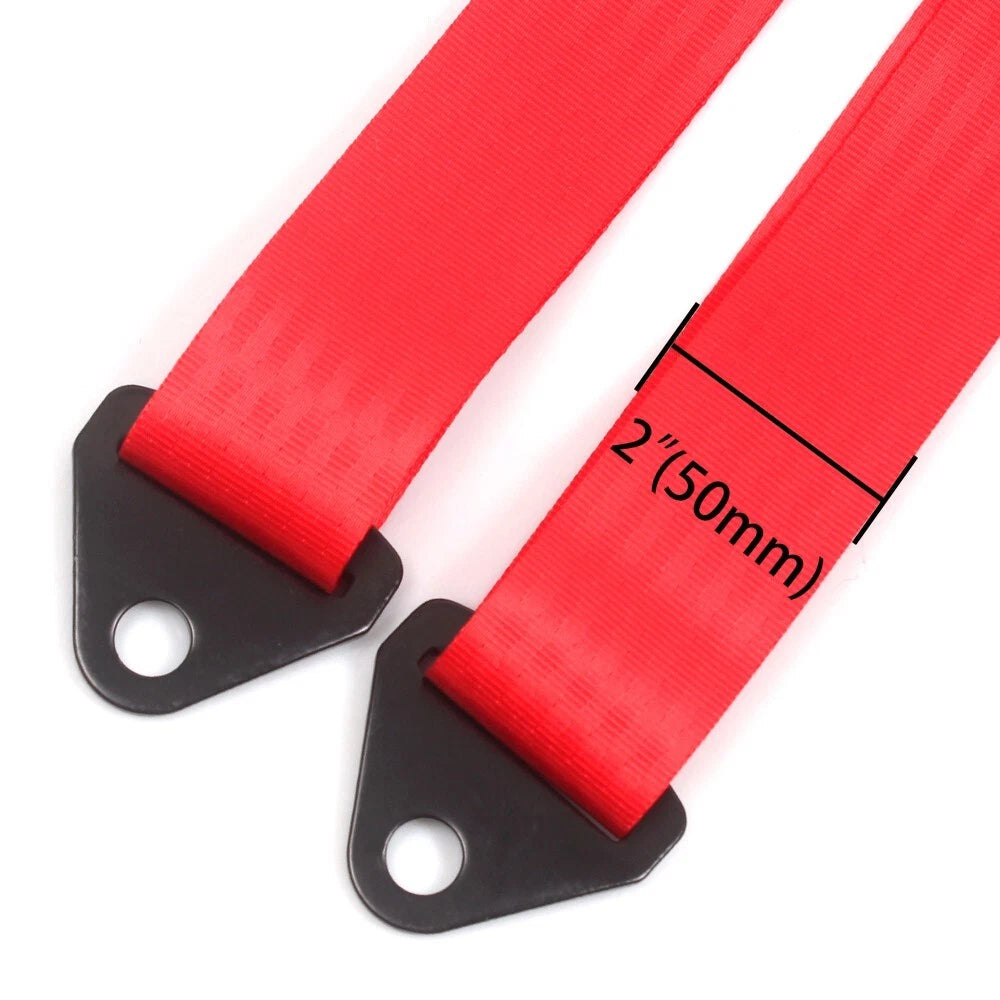 2X 4 Point Racing Harness Buckle Seat Belt 2" Strap Nylon for Go-kart UTV ATV