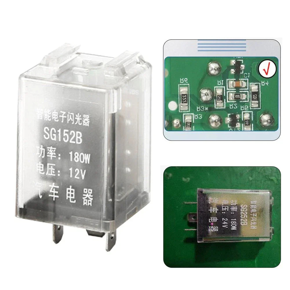 3-Pin Car LED Light Flasher Relay for Turn Signal Control