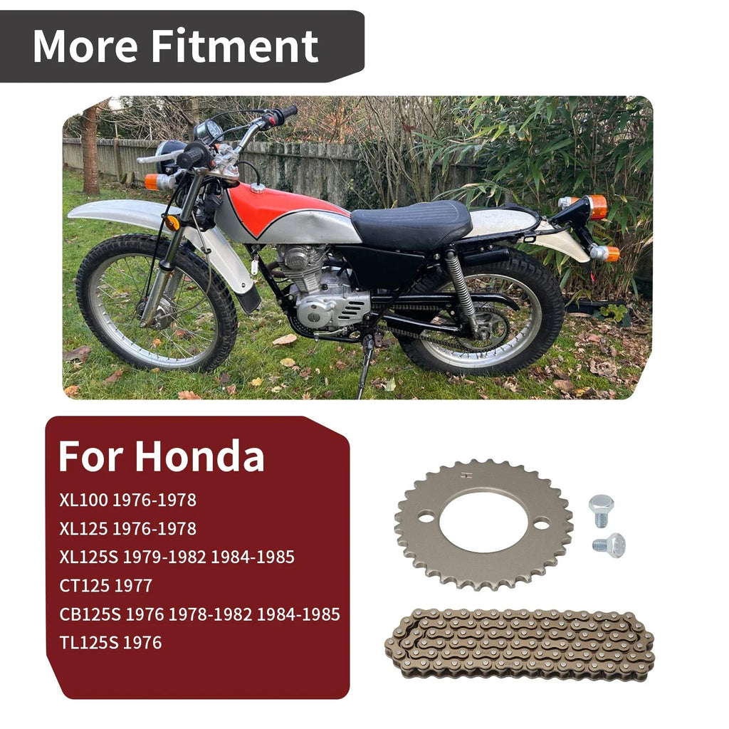 Timing Cam Chain w/ Sprocket 32T for Honda CT125 TL125S (1976–1977)