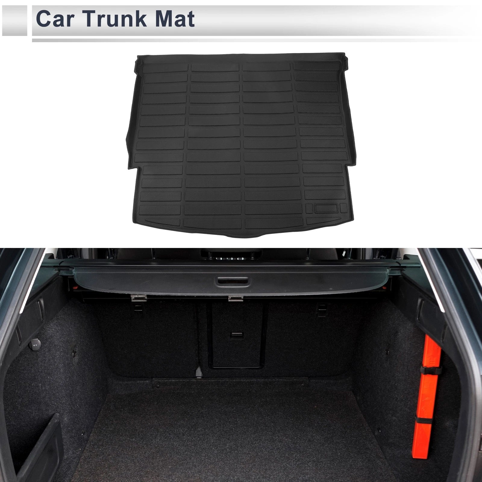 Cargo Liner Rear Trunk Mat for Nissan Rogue X-Trail (2021–2024) Long Grid Pattern