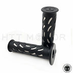 7/8" Bean Engraved White Plastic Hand Grips for Honda CBR 600