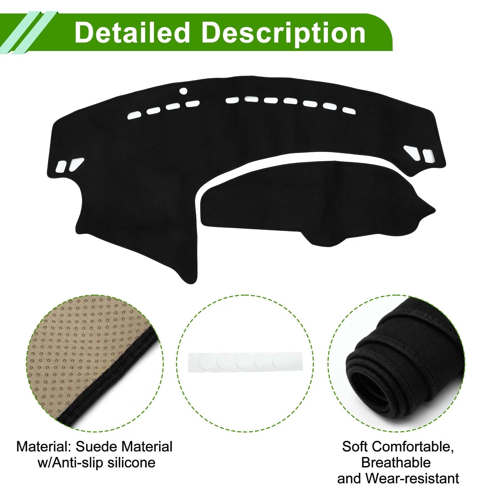 Dashboard Cover Mat for Mazda Axela BL (2009–2013) Sun Protector Black