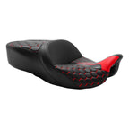 Red Rider Driver Passenger Seats for Harley Touring Road Glide (2009–2023)