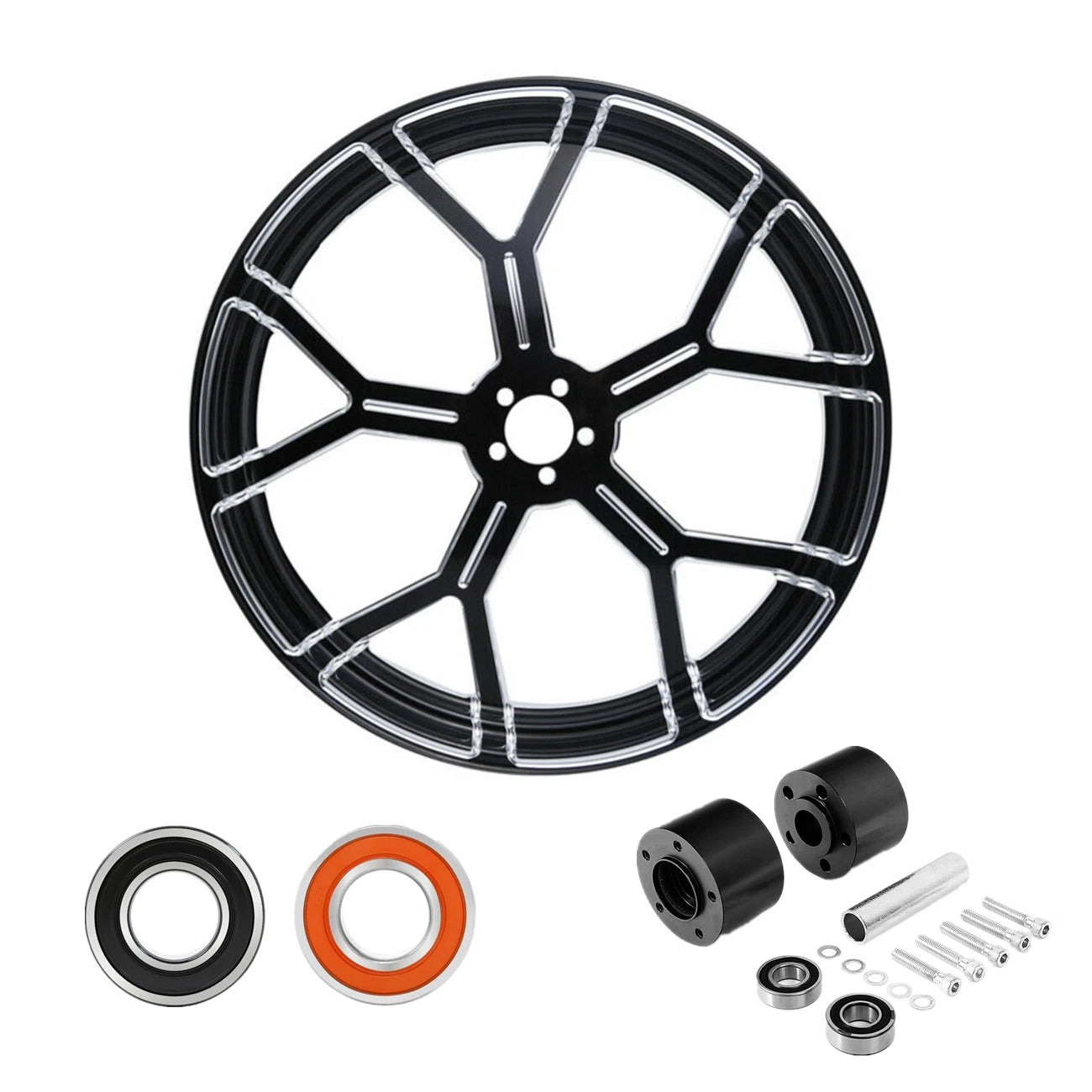 21" Front Wheel Rim for Harley Touring Road King (2008–2025) Dual Disc ABS