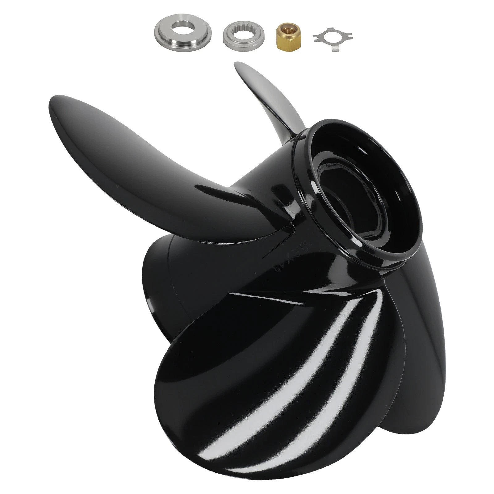 Set of 4 Blade Aluminum Propellers for Mercury 40-140HP (13.8", 13" Pitch, 48-8M8026570)