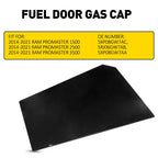 Center Pillar-Fuel Door Gas Cap for Ram ProMaster 1500 2500 3500 (2014–2021)