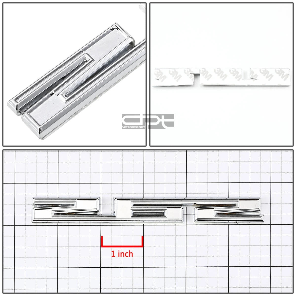 Chrome Fender Emblem Badge Trim for SBC 262 CID
