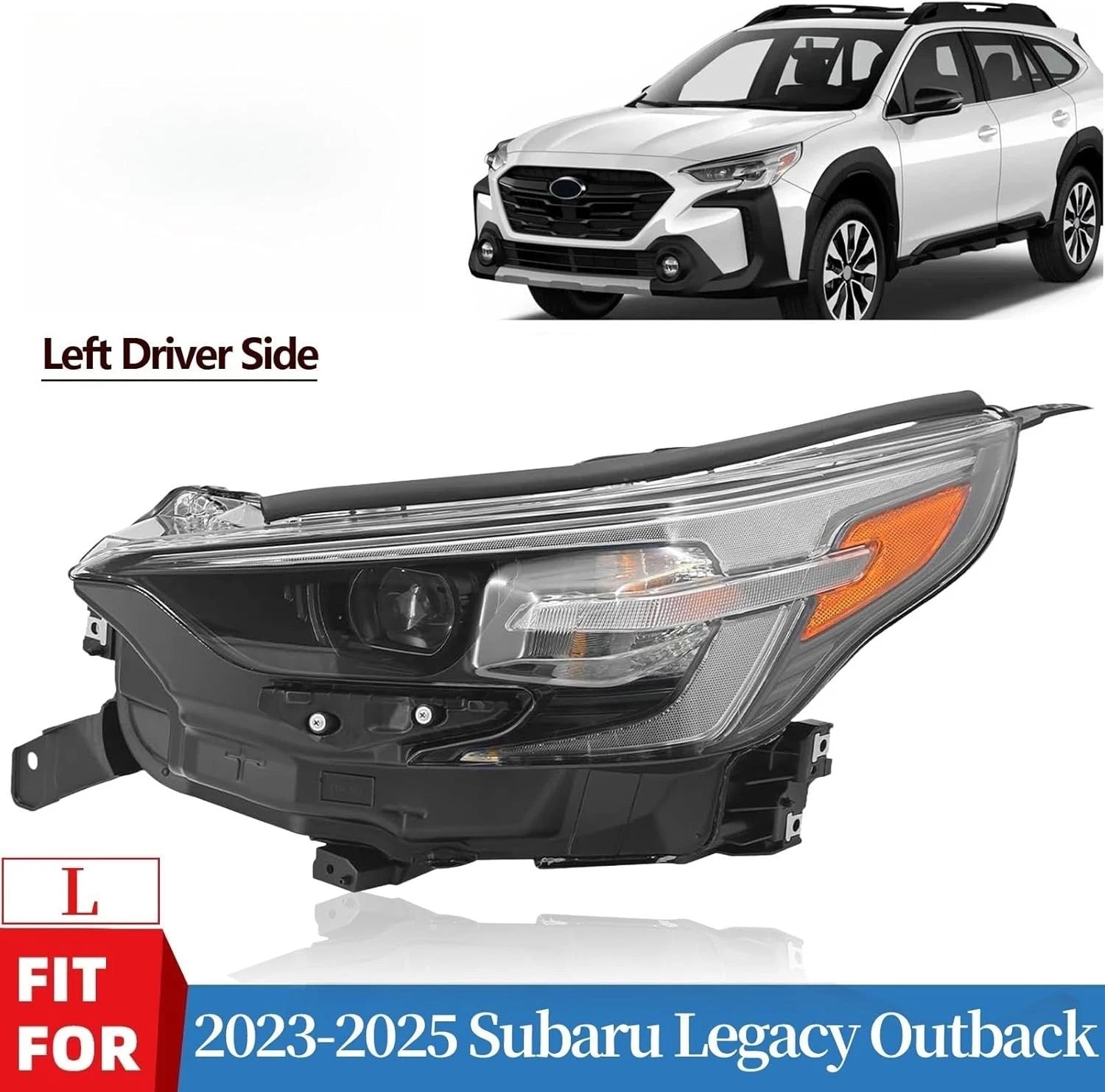Left Driver Side LED Headlight for Subaru Legacy Outback (2023–2025) W/ AFS