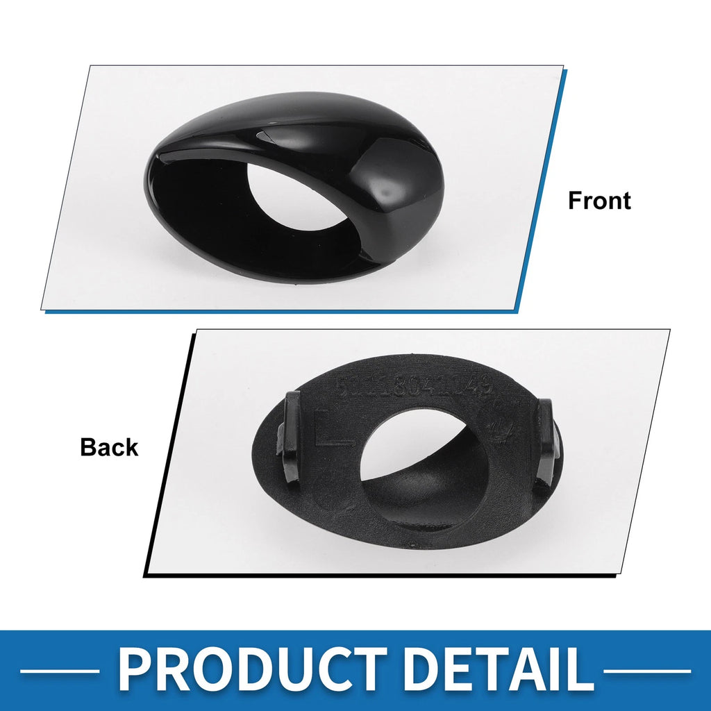 Front Left Bumper Headlight Washer Nozzle Cover for BMW M3 (2008–2013) Gloss Black