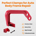 6 Ton Deep Hook Clamp Auto Body Frame Pulling Set (19")