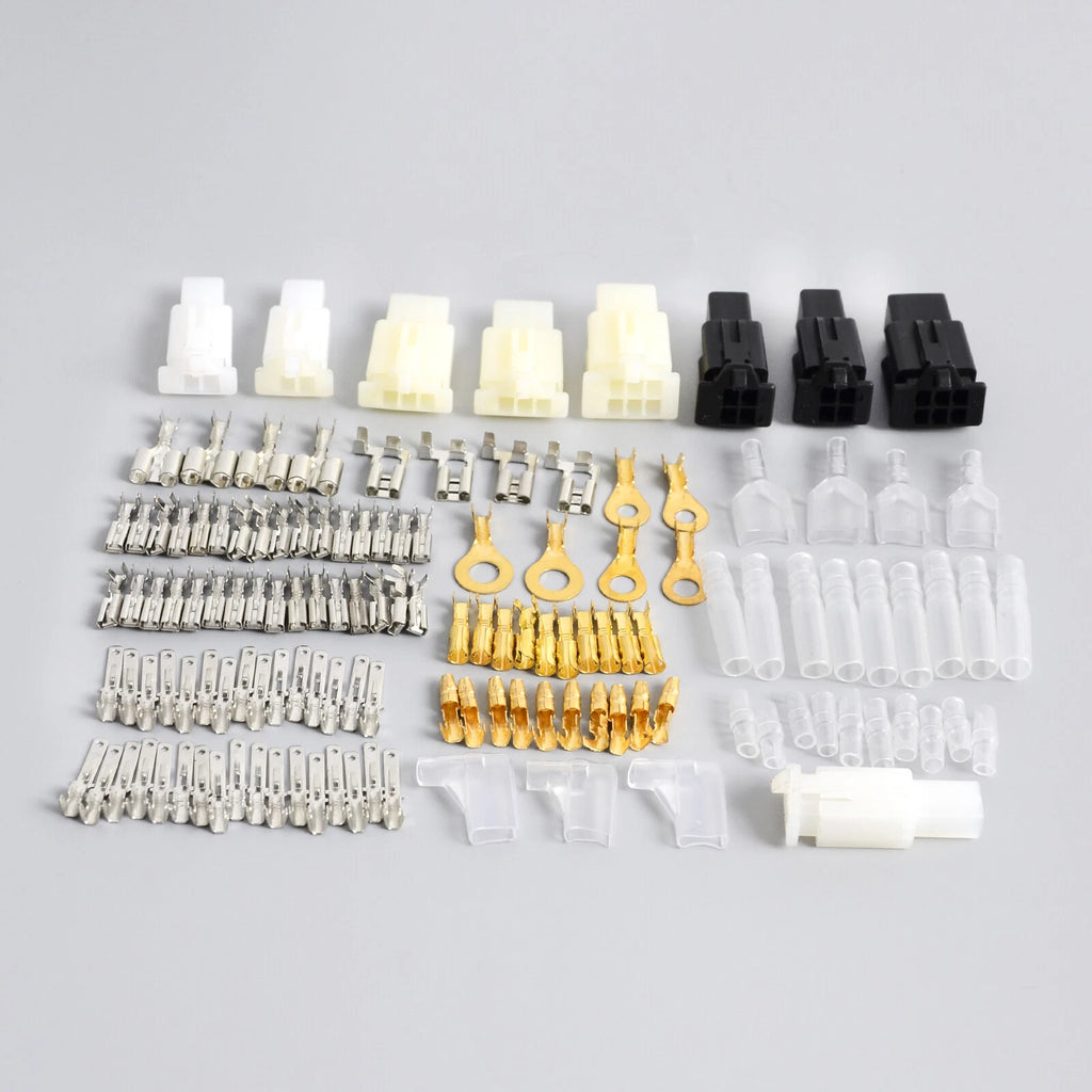 Set of 10 Motorcycle Male & Female Bullet Connectors Wiring Loom Repair Kit