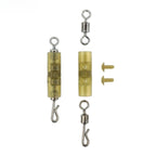10pcs Quick Release Fishing Connector Swivels Anti Twist High Carbon Steel