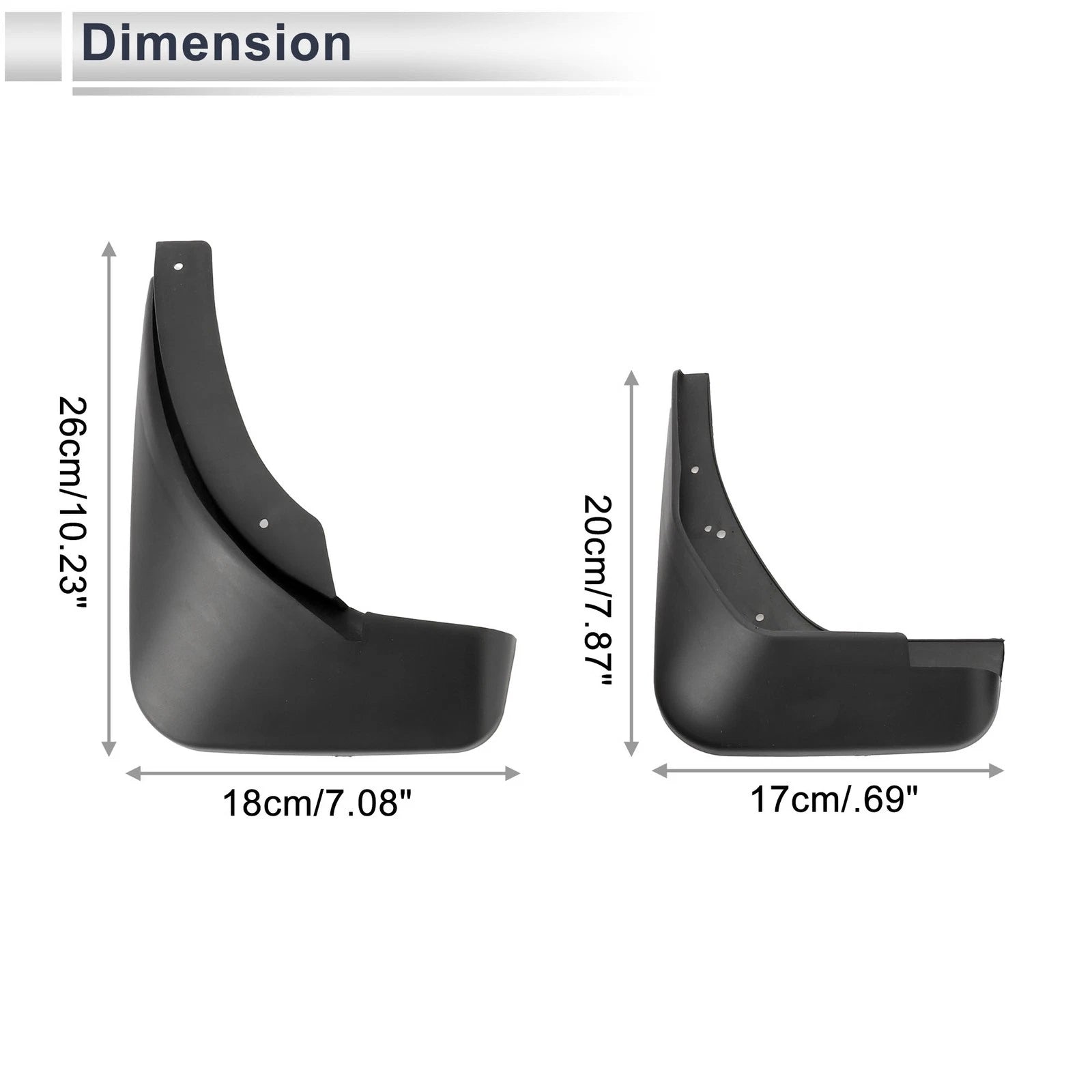 Set of 4 Mud Flaps Splash Guards for Audi A4 (2012–2015)