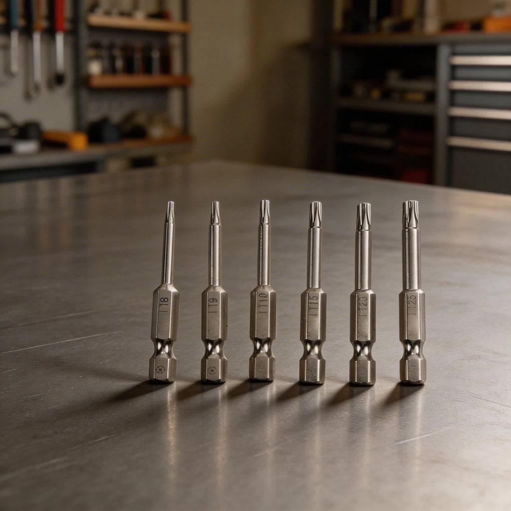 Set of 6 Plum Blossom Hexagonal Screwdriver Bits for Electric Drills