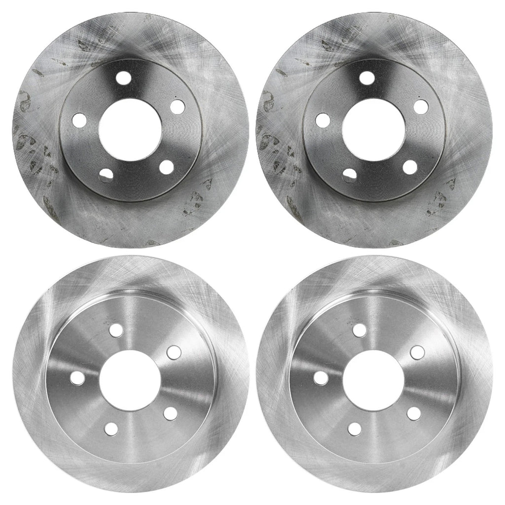 Set of 4 Brake Disc Rotors for Oldsmobile Alero, Pontiac Grand Am