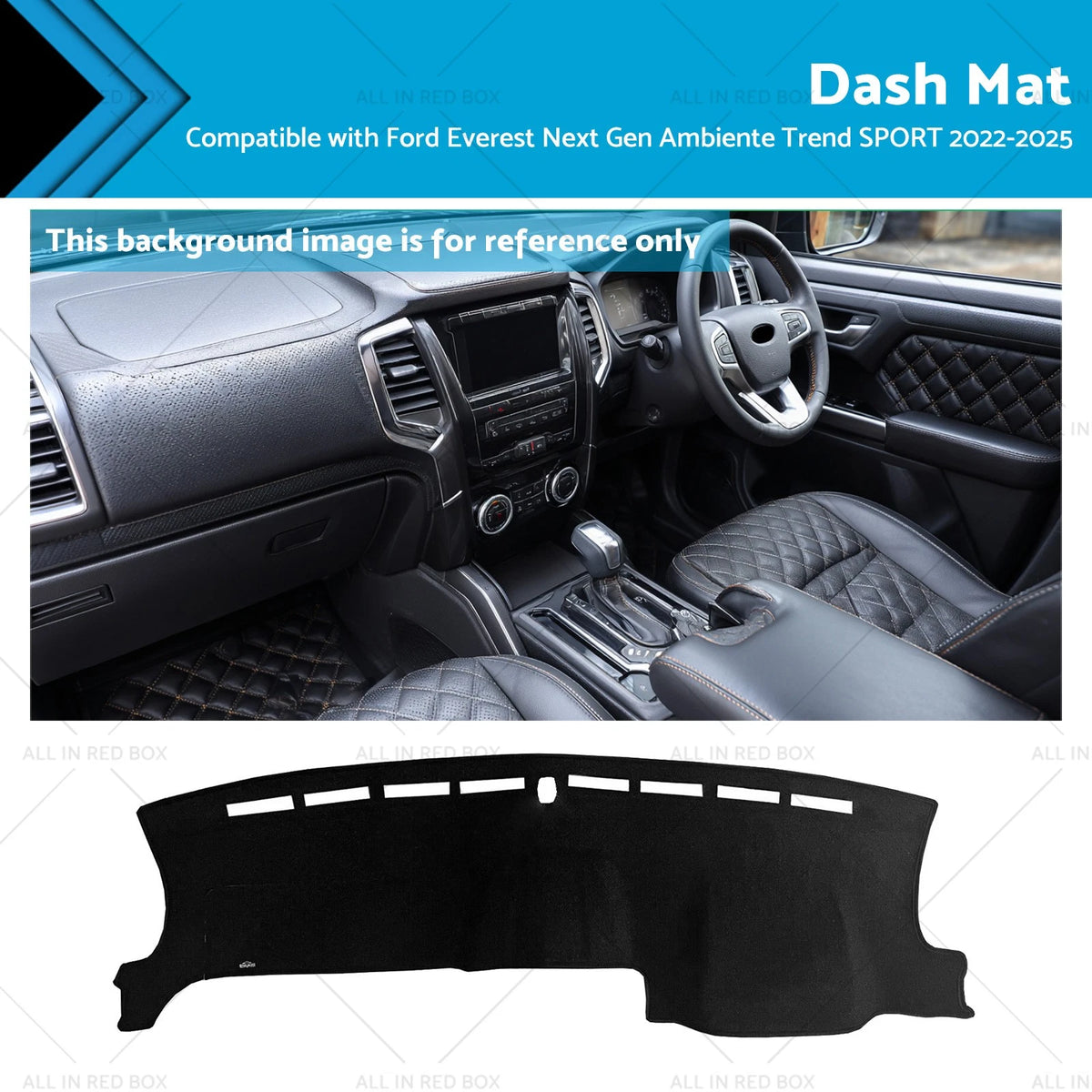 Dash Mat for Ford Everest Next Gen Platinum (2022–2025)
