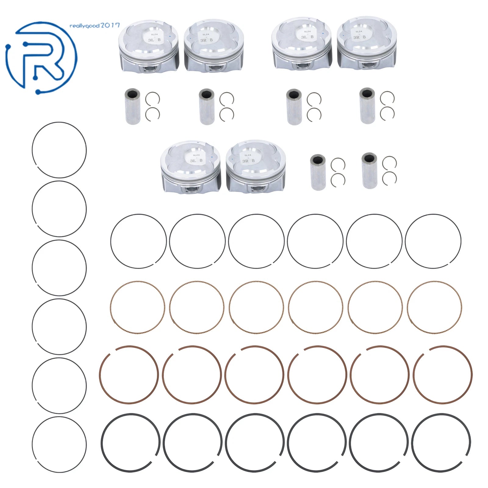 Engine Piston & Piston Ring Set for Kia Sorento, Hyundai Santa Fe (2013–2019)