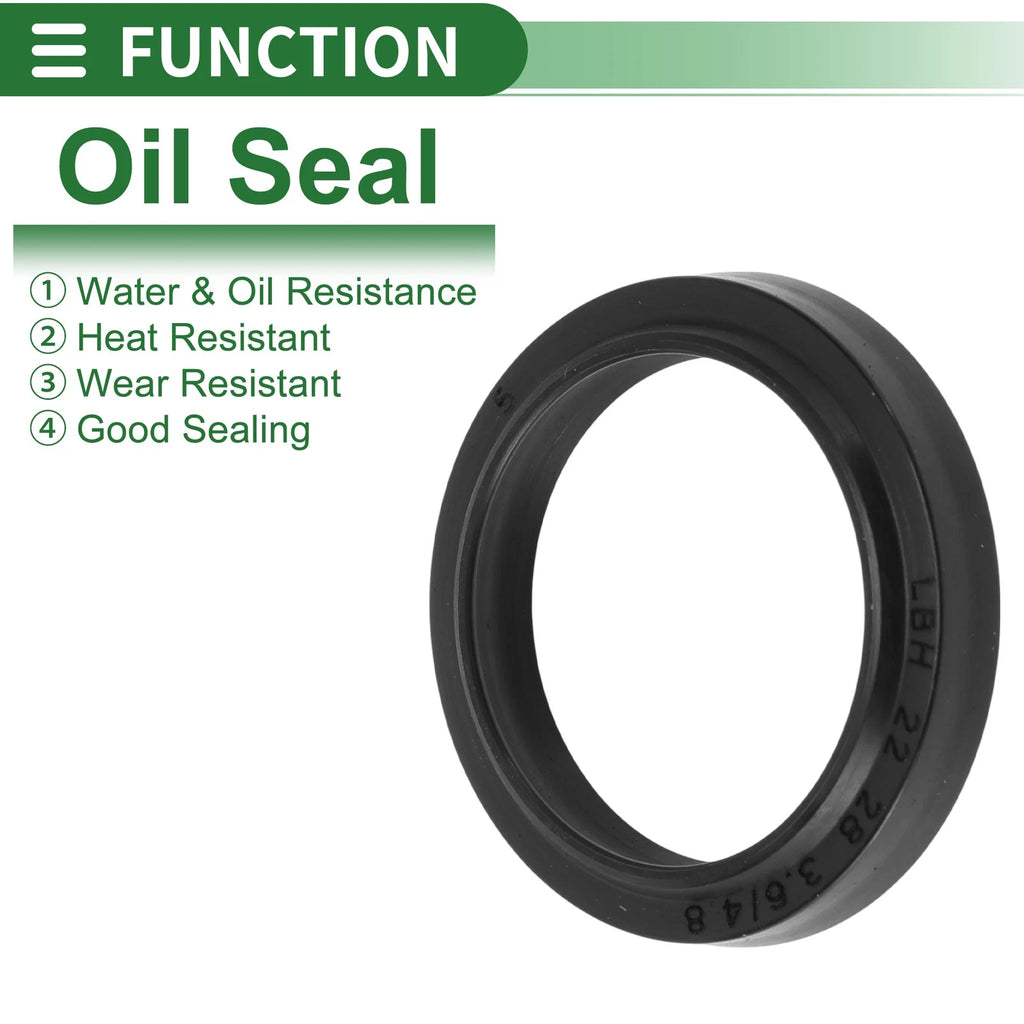 Set of 5 Oil Seal Rotary Shaft Seal NBR Rubber 22x28x3.6mm
