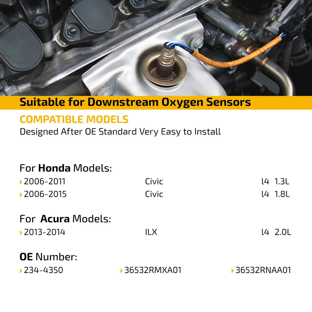 Downstream Oxygen Sensor for Honda Civic 1.8L, Acura ILX 2.0L (2006–2015) 234-4350